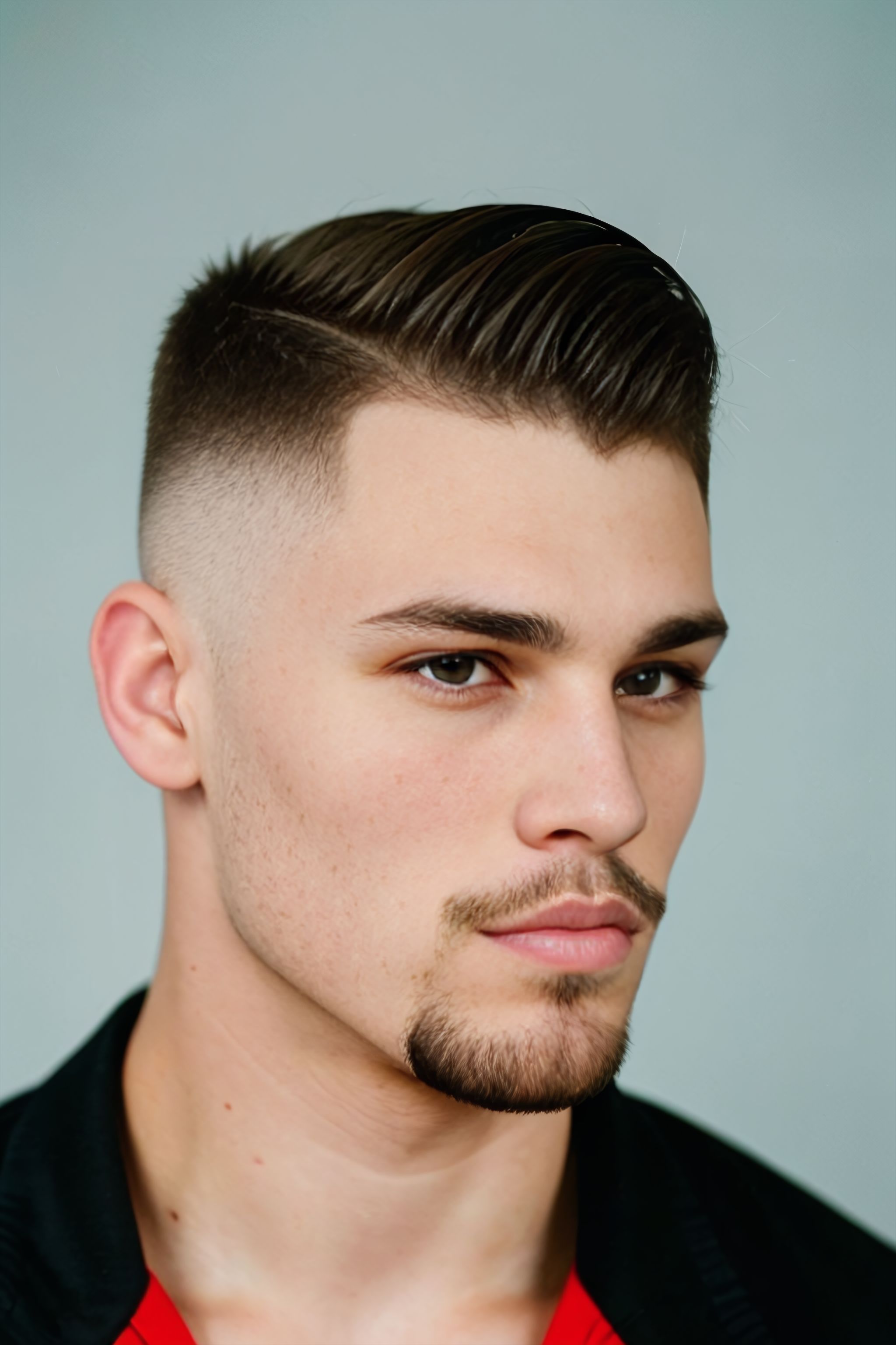 Portrait generated with Stable Diffusion.